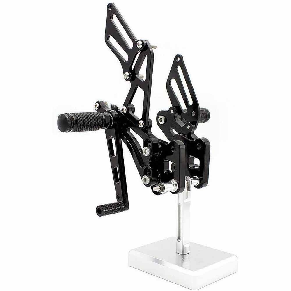 CNC Adjustable Rearset Footpegs Rear Set Black For SUZUKI GSXR 600/750 2006 -2010 - TDRMOTO