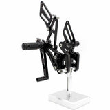 CNC Adjustable Rearset Footpegs Rear Set Black For SUZUKI GSXR 600/750 2006 -2010 - TDRMOTO