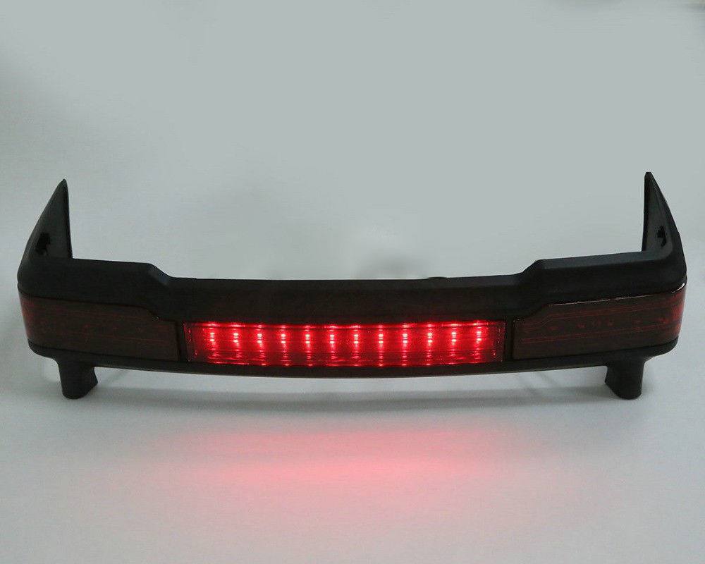 Black LED Tail Light Brake Running Lamp Suit Harley Touring Trunk King Tour Pack - TDRMOTO