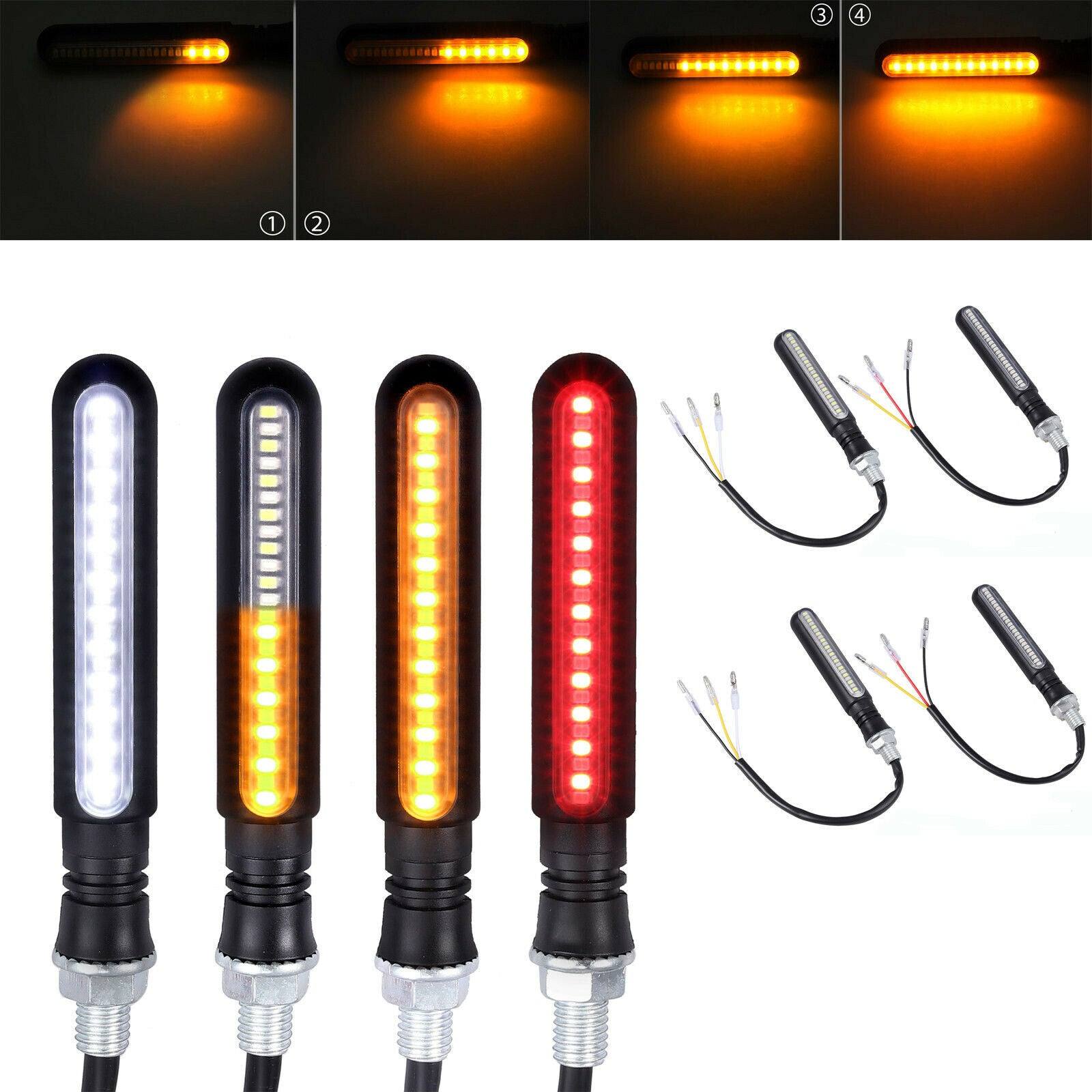 4x Amber Red LED Indicators Blinkers Yamaha MT-09 R1 R6 FZ6R MT-07 Tenere XT660 - TDRMOTO