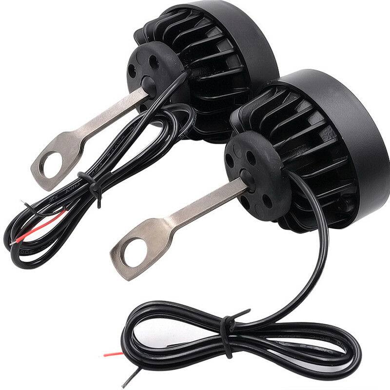 2x 4 LED Motorcycle Mirror Mount LED Driving Headlight Fog Spot Light Spotlight - TDRMOTO