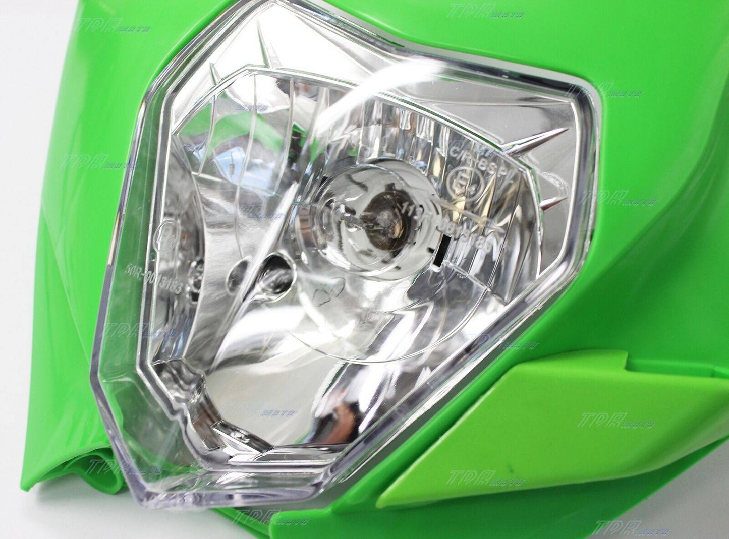 Green Recreation Registration Head Lamp Light Complete Kit For Dirt Bike Motorcycle - TDRMOTO