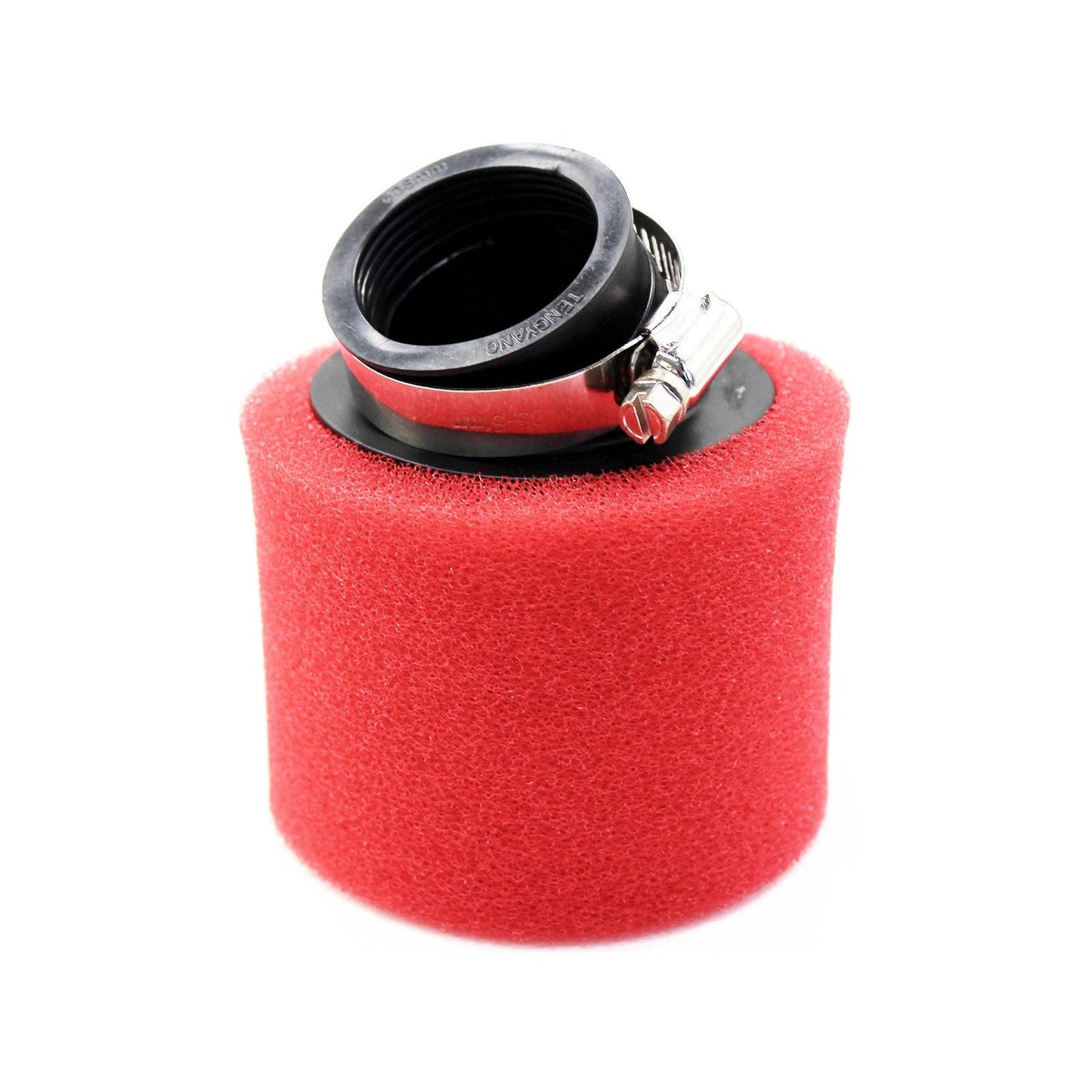 RED 45mm Bent Angled Foam Air Filter Pod 150cc PIT Quad Dirt Bike ATV Buggy - TDRMOTO
