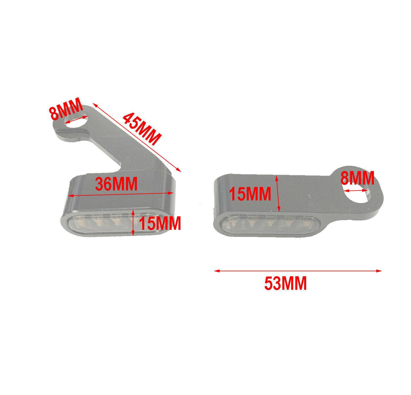 Motorcycle Handlebar LED Mini Turn Signal Indicator Light For Harley Sportster - TDRMOTO