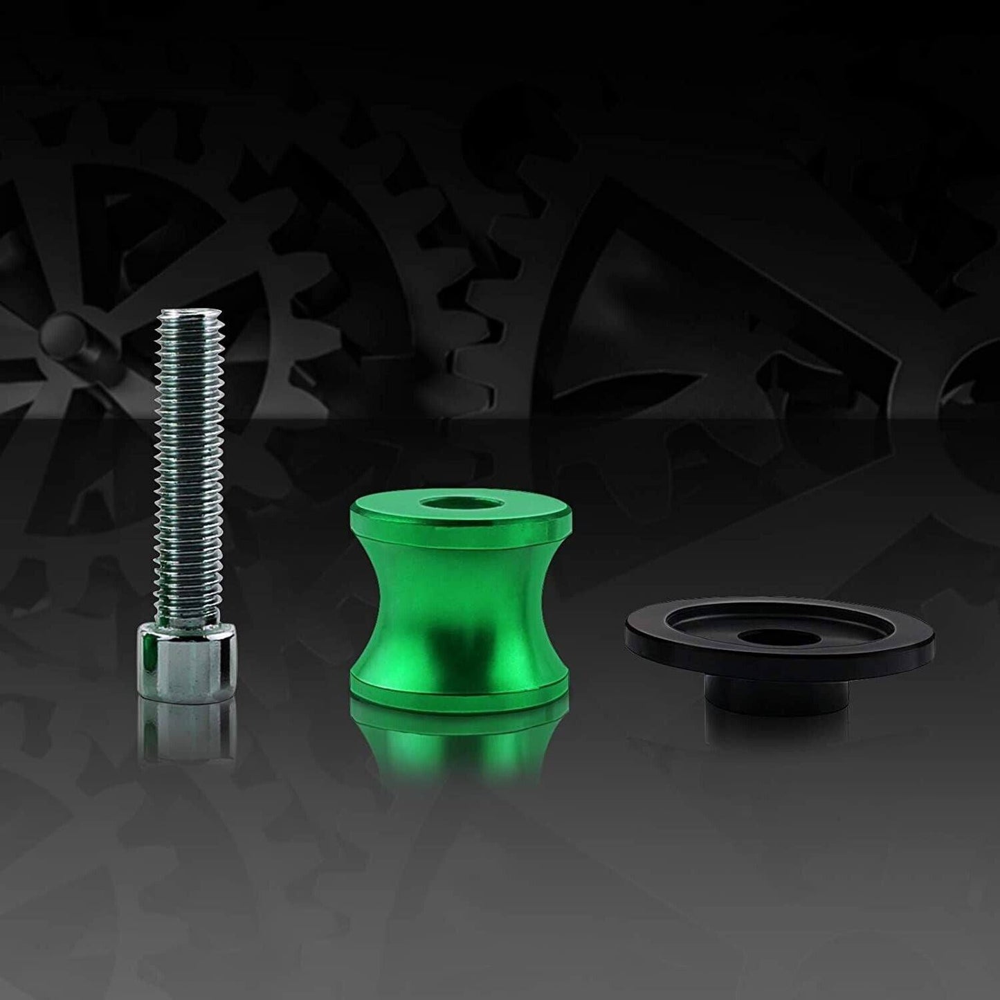 NEW 8 MM Rear Swingarm Motorcycle Spool Sliders Swing Arm Stand Bobbins - Green - TDRMOTO