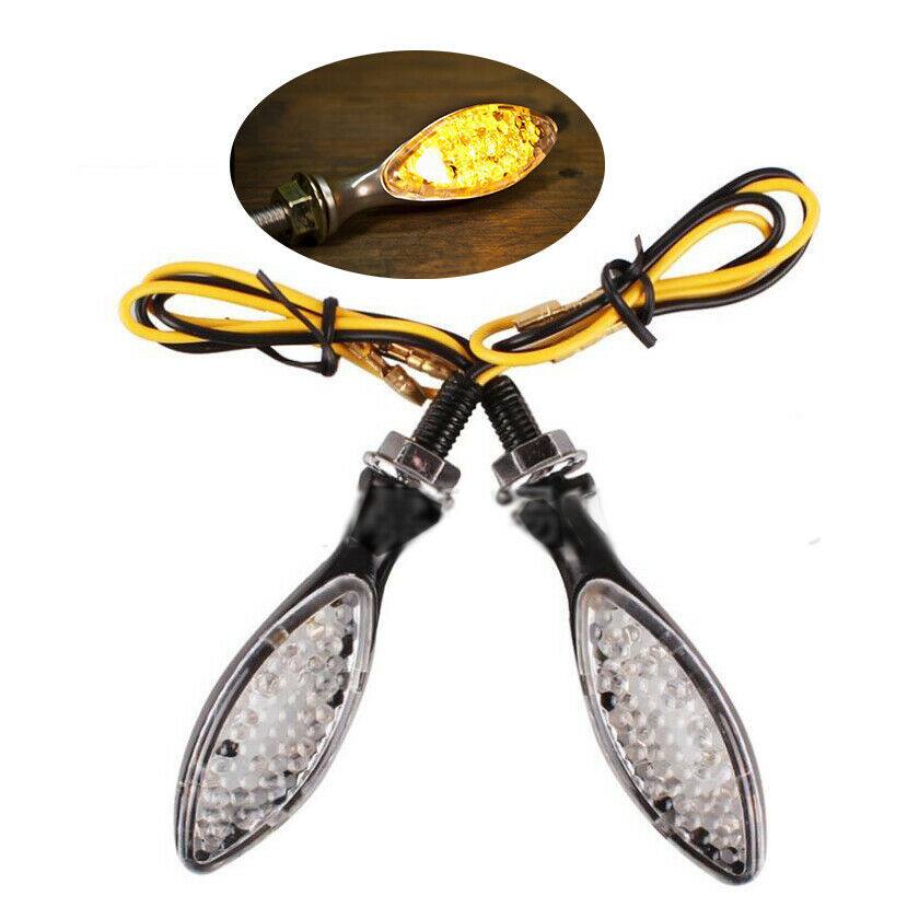 8mm Black TURN SIGNAL LED INDICATOR 4 Yamaha Dual Sport Motorcycle Dirt Bike - TDRMOTO