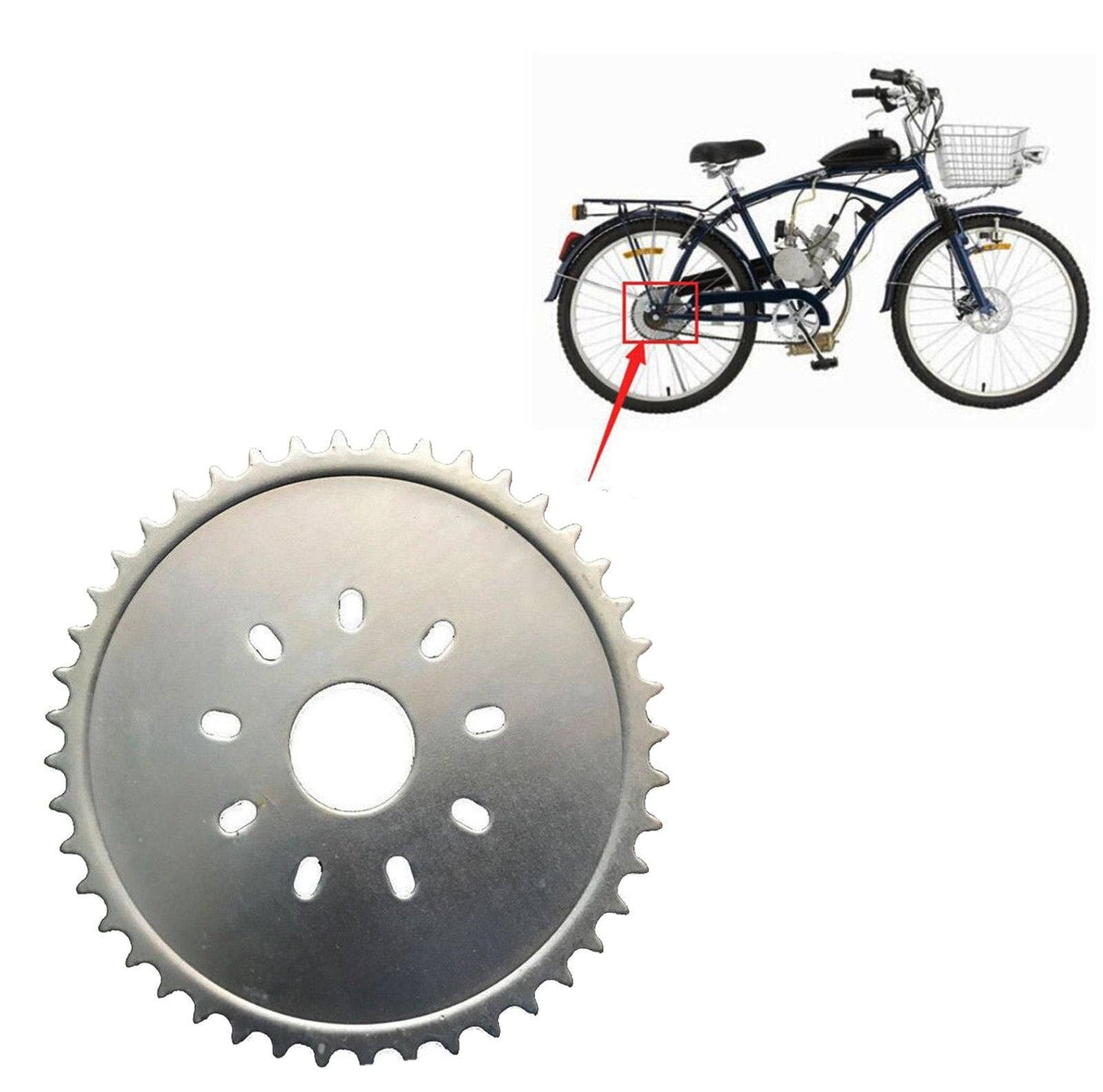 44 Teeth 415 Sprocket Chain 2 Stroke 49/66/70/80cc Motorized Push Bikes Bicycle - TDRMOTO