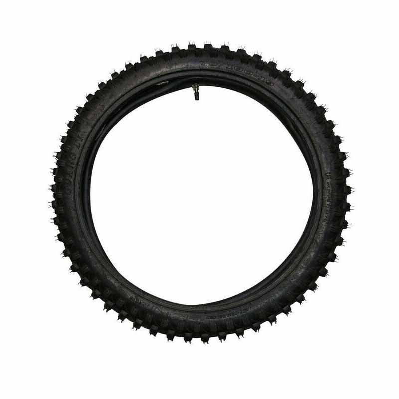 19 inch front knobby tyre and tube, BIGFOOT Pit/Trail/Dirt Bike, 70/100-19 19" - TDRMOTO