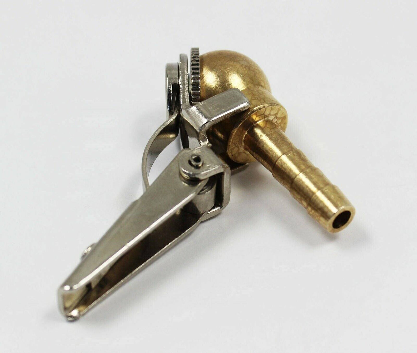 Ball Tire Air Chuck with Valve Stem Lock On Clip Tyre Inflator Brass Fitting - TDRMOTO