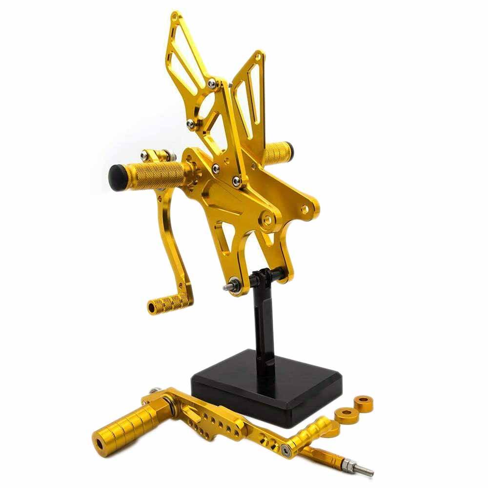 CNC Adjustable Rearset Foot pegs Rear set For Yamaha YZF R1 09-14 10 11 12 13 - TDRMOTO