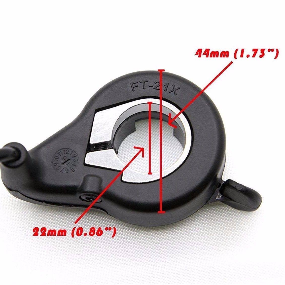 24-72V E-Bike Thumb Throttle (Wide Voltage Range Universal) For Ebike Conversion - TDRMOTO