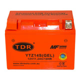 YTZ14S Motorcycle Gel Battery (YTX9-BS YTX12ABS YTZ12S) 12V 11Ah - TDRMOTO