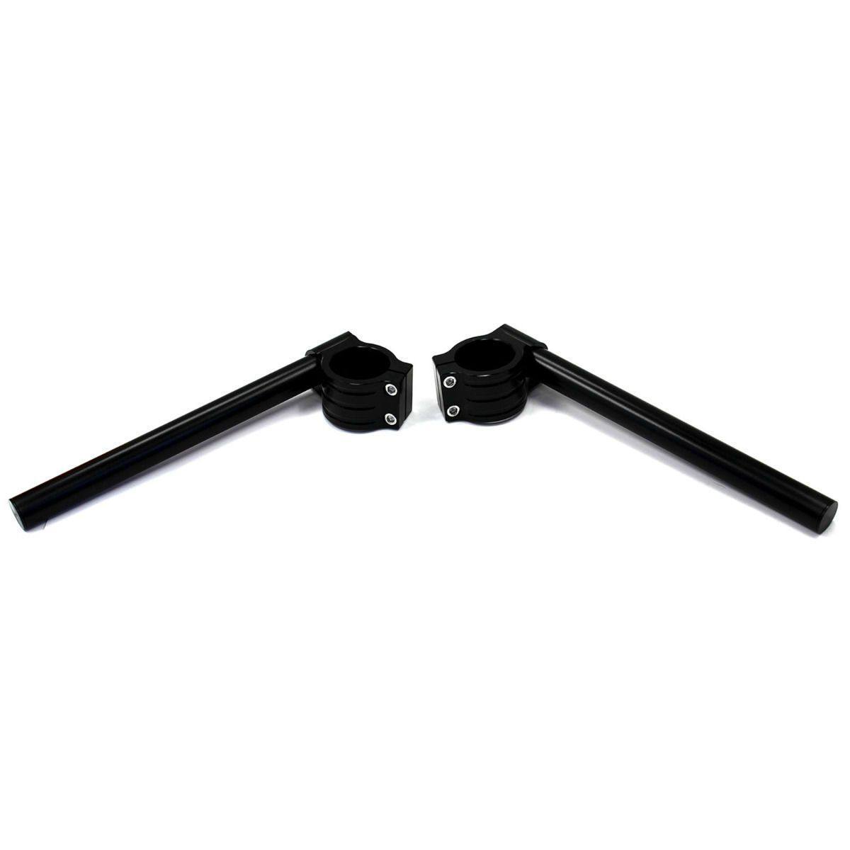 Black 41mm Clip Ons Fork Handle Bars Handlebars CNC Motorcycle Universal Honda - TDRMOTO