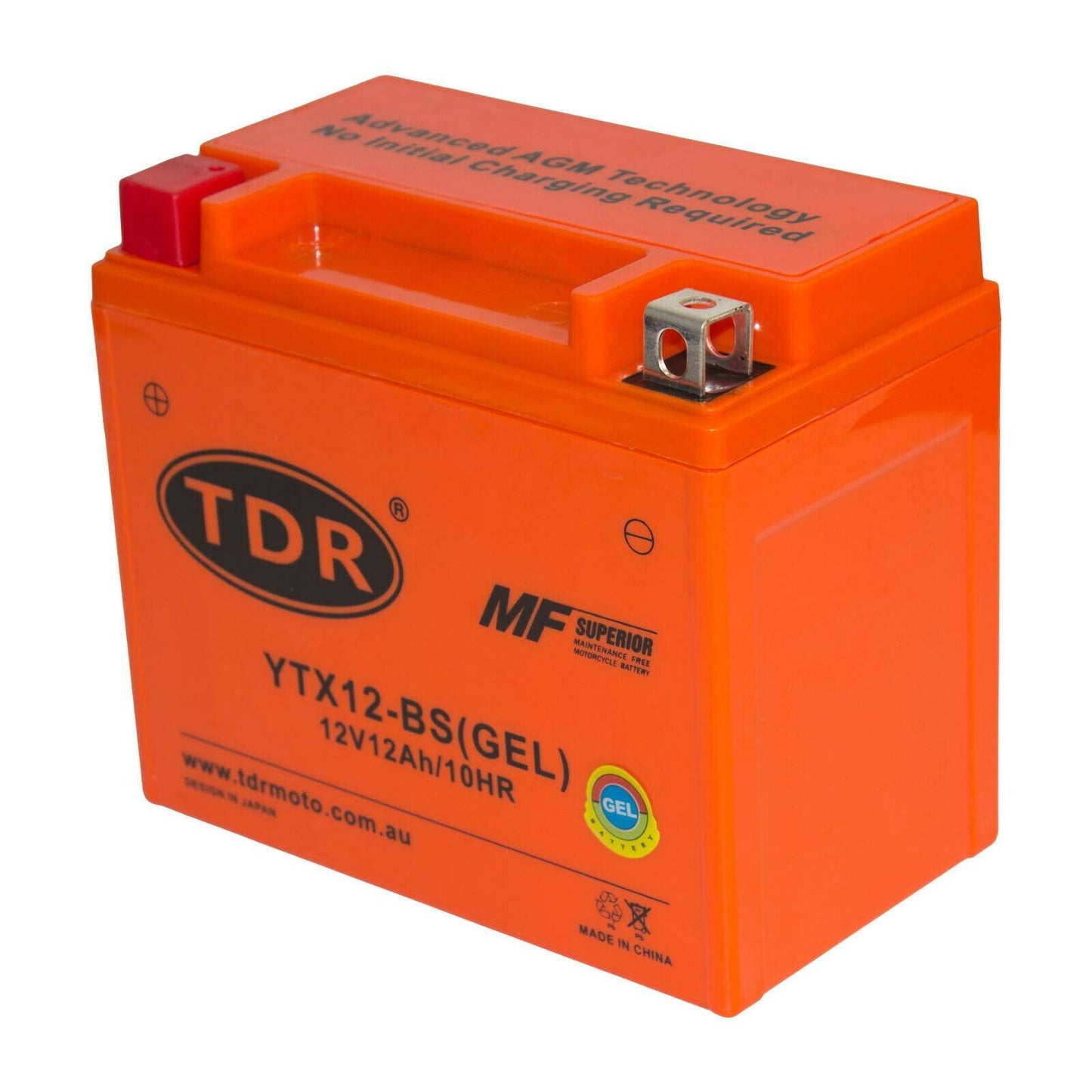 YTX12-BS 12v 12Ah Motorbike/Motorcycle Scooter GEL Battery ATV Quad Pit Bike - TDRMOTO