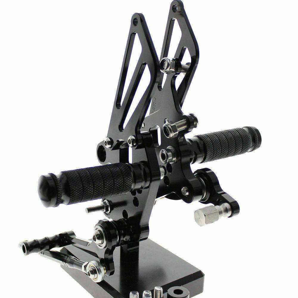 Black CNC Rearset Foot pegs Rear set Fits Kawasaki Ninja 250R 2008-2012 - TDRMOTO