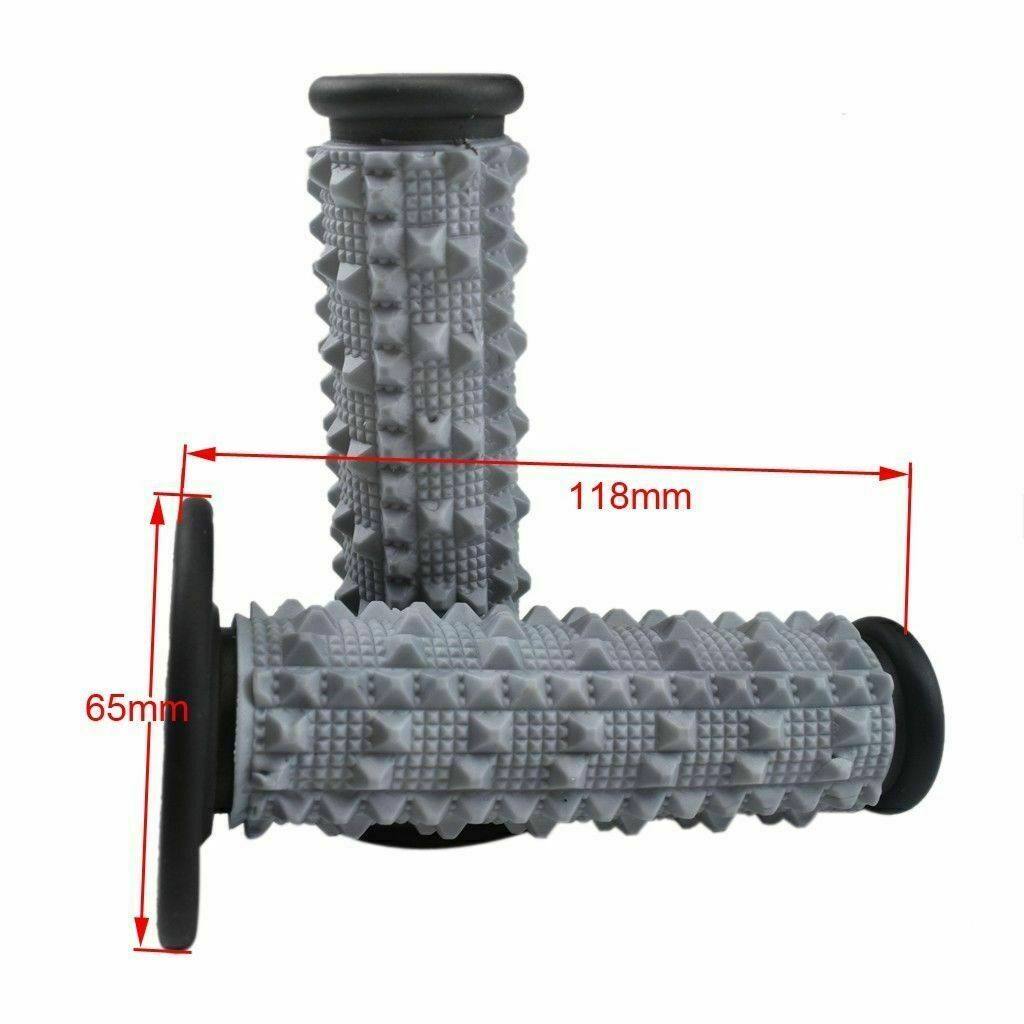 Black MX Motorbike Hand Grips Dirt Pit Quad Bike Handle bars 22mm 7/8" - TDRMOTO