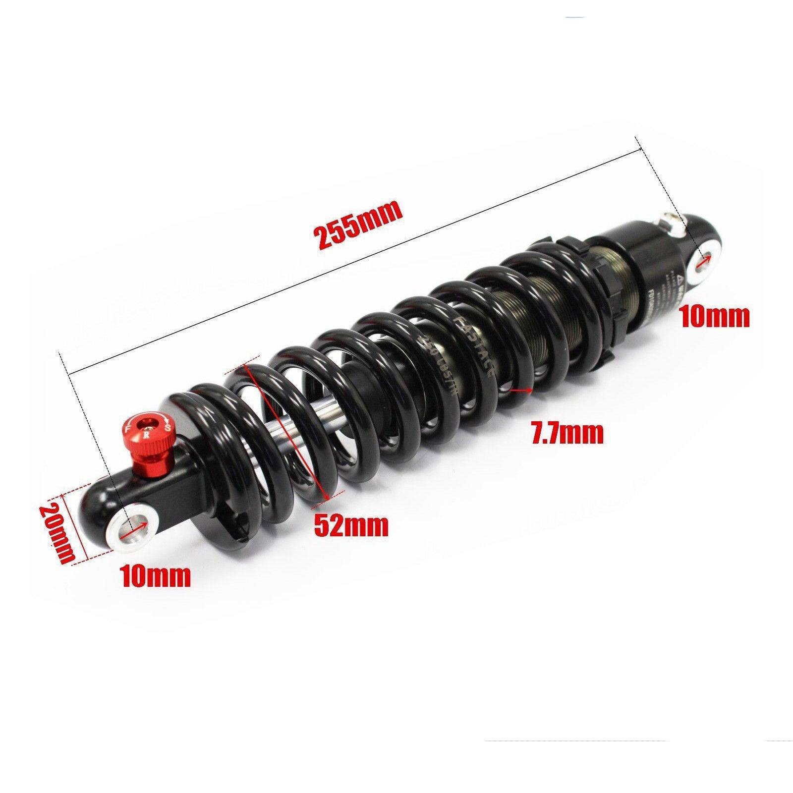 Fastace 250lb 255mm BDA01AR Rear Shock Absorber Shocker Suspension - TDRMOTO
