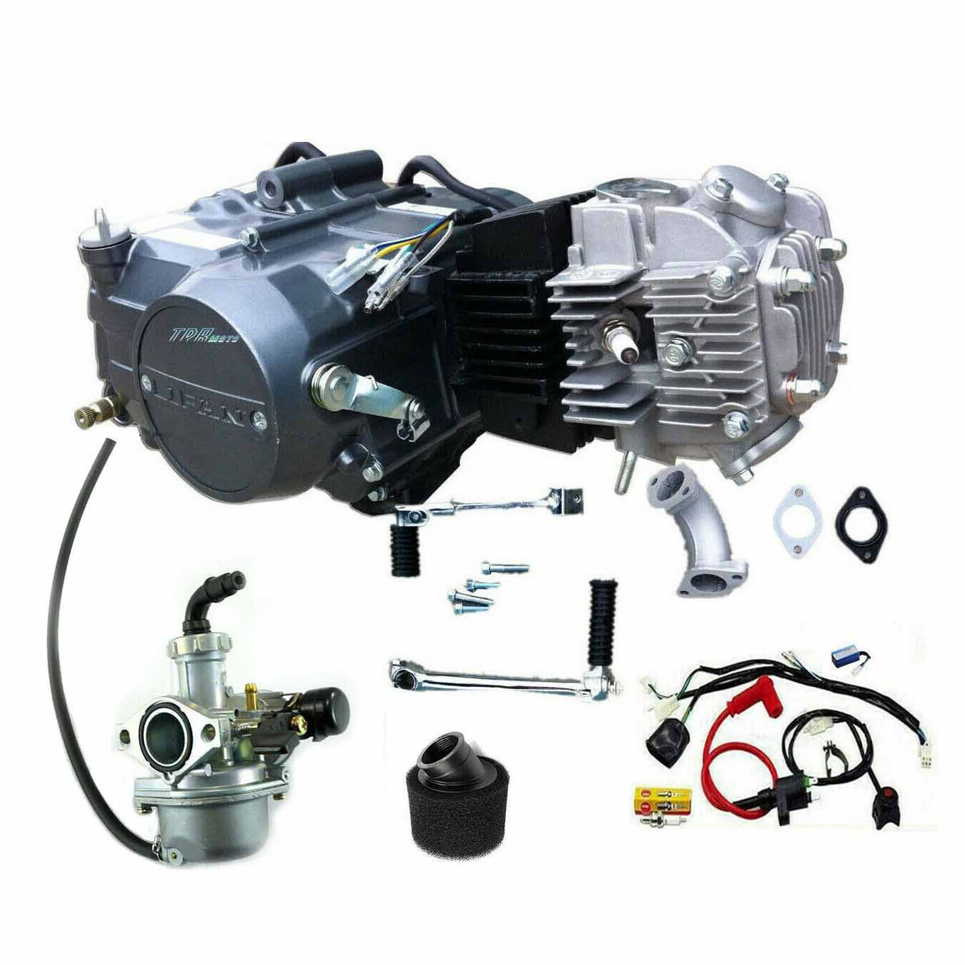 Lifan 125cc 4 Up Gear Manual Clutch Engine Motor For Dirt Bike Pit Bike - TDRMOTO