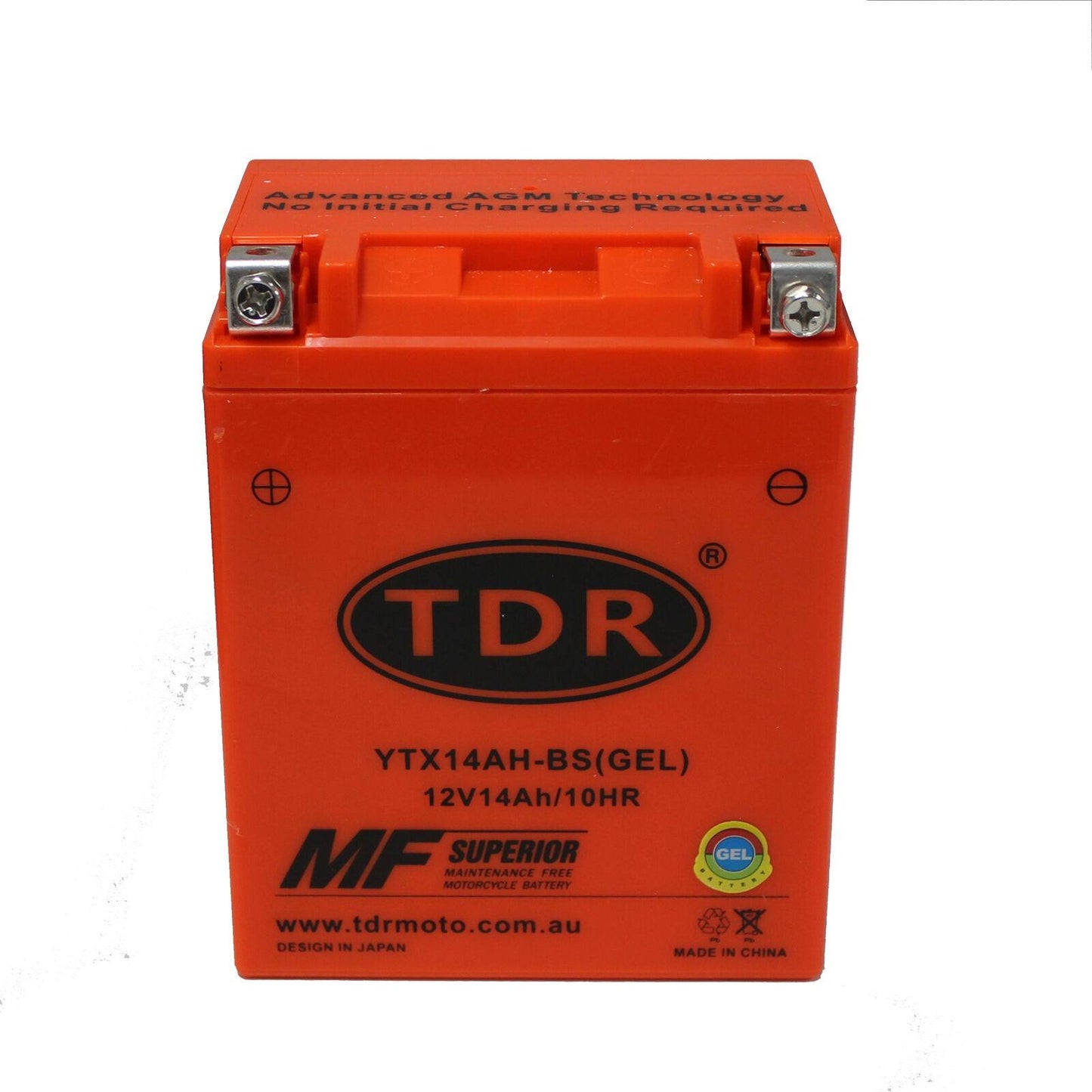 YB14A-A2/YTX14AH-BS 12V ATV/UTV Battery Honda Suzuki Polaris Kawasaki Yamaha - TDRMOTO