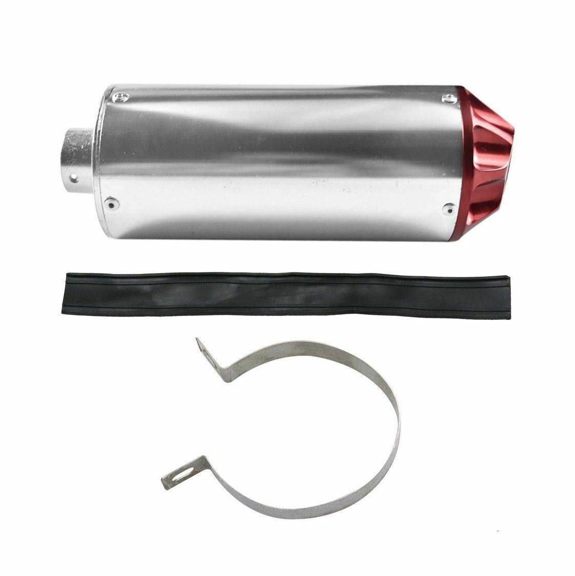 28mm Exhaust Pipe + Red Muffler For ATV Quad Dirt Bike - TDRMOTO