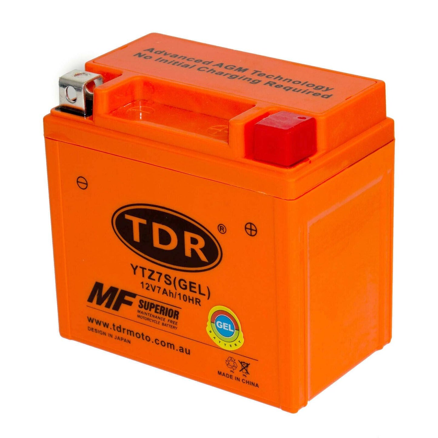 YTZ7S 12V 7Ah GEL Battery Honda CRF150 F CRF230F CRF250X CRF450X TRX90 X TRX450 R YTX5L-BS - TDRMOTO