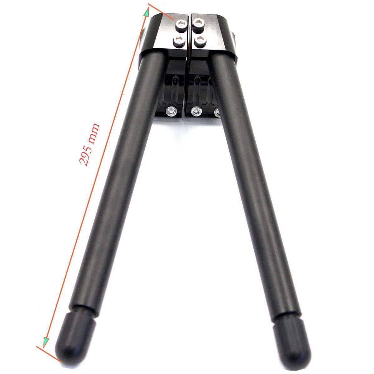 Pair Clip-On Black Handlebar 43 mm F Yamaha YZF-R6 1999 2000 2001 2002 2003 2004 - TDRMOTO