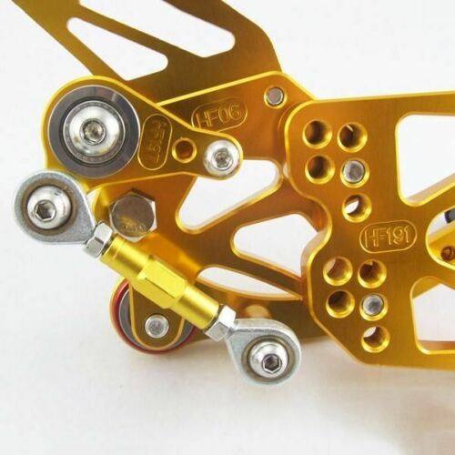 Gold CNC Rearset Rear Set Footpegs For 09 - 14 BMW S1000RR 2009 2010 2011 - TDRMOTO
