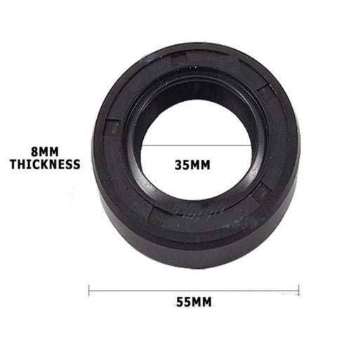 New Wheel Machine Motor Bearing Seal Front Rear Rubber 35mm X 55mm x 8mm - TDRMOTO