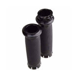 Black 1'' Universal Handle Bar Grips For Harley Davidson Touring Softail DYNA - TDRMOTO