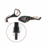 Motorcycle Black Rearview Mirrors For Kawasaki Z1000 Z750 Versys KLE 650 ZRX1100 - TDRMOTO