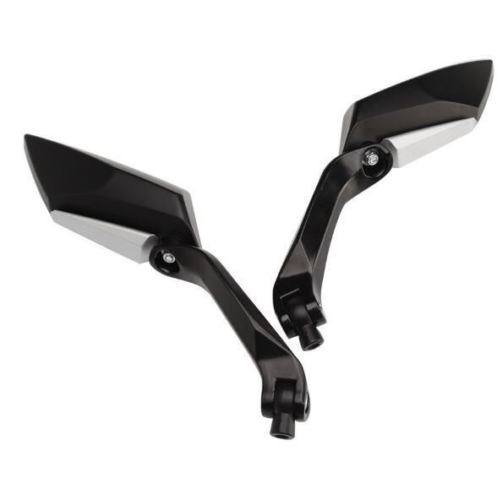 8mm 10mm Black Universal Fit Motorcycle Rear View Mirrors For Honda Yamaha Suzuki Kawasaki Hyosung - TDRMOTO