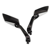 8mm 10mm Black Universal Fit Motorcycle Rear View Mirrors For Honda Yamaha Suzuki Kawasaki Hyosung - TDRMOTO