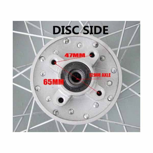 80/100-12 Wheel 1.85-12 rim 3.00-12 Tire/Tyre For Thumpstar Atomik Pitpro 12" - TDRMOTO