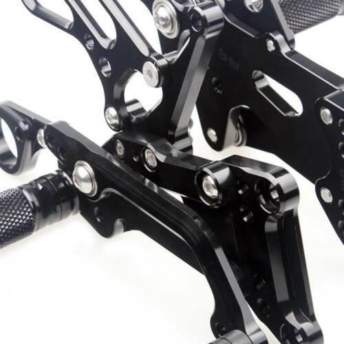 Black Adjustable Rearsets Footpegs For BMW S1000RR 2009-2014 09 10 11 12 13 14 - TDRMOTO