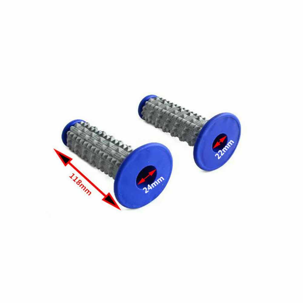 Blue MX Motorbike Hand Grips Dirt Pit Quad Bike Handle bars 22mm 7/8" - TDRMOTO