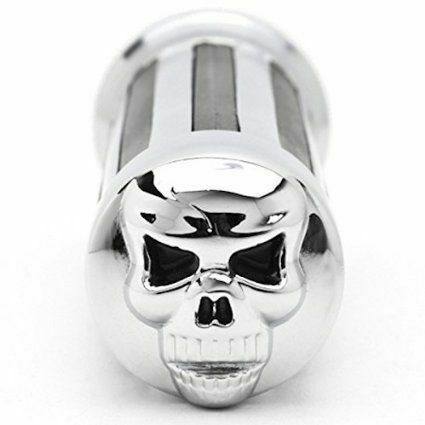 25mm 1" Handlebar chrome Skull Hand Grips Fit Suzuki Boulevard M109R M50 M90 M95 - TDRMOTO