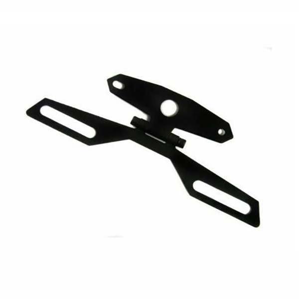 Motorcycle Dual Sport Folding License Plate Mount Tag Bracket Tail Light Holder - TDRMOTO