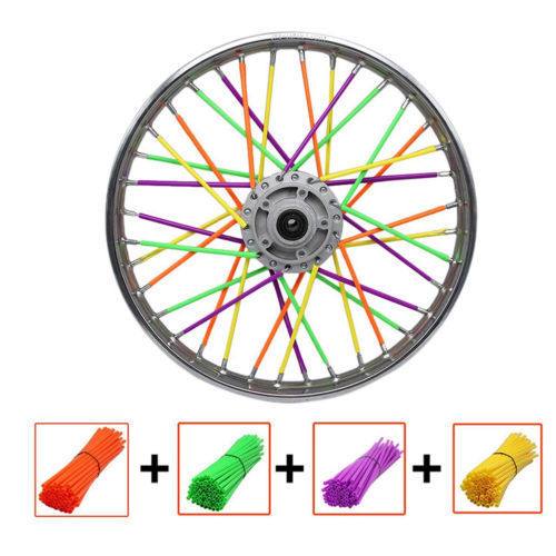72Pcs Spoke Wrap Kit 4 BMX Mountain Bike Bicycle MTB Wraps Skins Covers AU - TDRMOTO