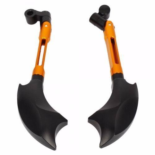 8mm 10mm CNC Gold AXE Rear View Side Mirrors For KTM Super Duke SMT SMR - TDRMOTO