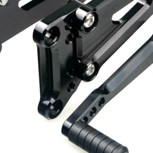 Black Adjustable Rearsets Footpegs For BMW S1000RR 2009-2014 09 10 11 12 13 14 - TDRMOTO