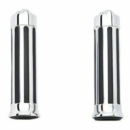 25mm 1" Handlebar chrome Skull Hand Grips Fit Suzuki Boulevard M109R M50 M90 M95 - TDRMOTO