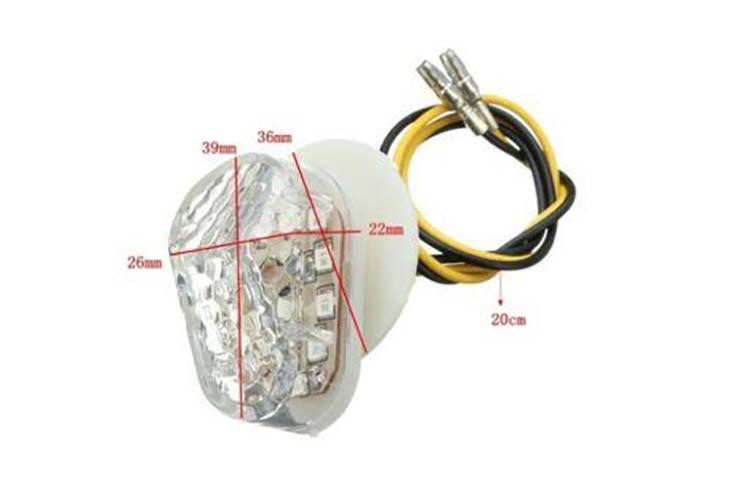 LED turning Signal Indicator CLEAR Yamaha YZF R6 06-10 YZF R1 98-10 FZ6R 04-13 - TDRMOTO