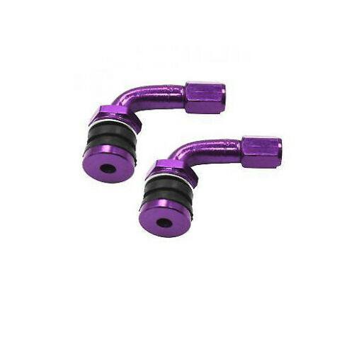 2pcs Car Motocycle Tyre Tire Valve Tubeless Metal Valve Stems With Dust Caps - TDRMOTO