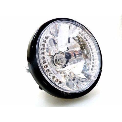 6.5" Motorcycle Headlight Amber LED Turn Signal Indicators For Harley Cafe Racer - TDRMOTO