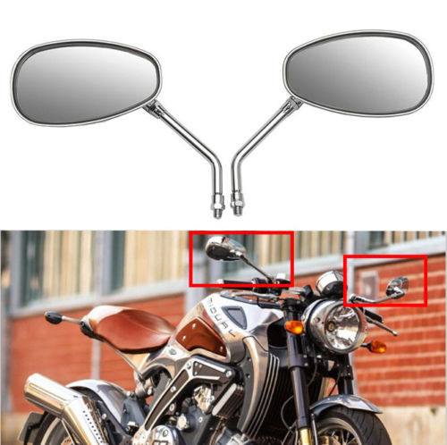 Chrome 10mm Rear View Side Mirrors 4 Hyosung GV250 Aquila AU STOCK - TDRMOTO