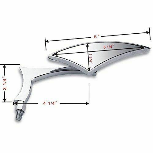 CHROME SPEAR REARVIEW MIRRORS 4 HONDA REBEL 250 SHADOW 600 750 VTX VT 1300 1800 - TDRMOTO