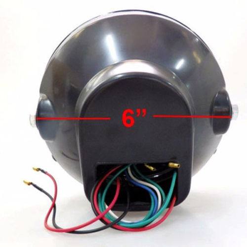 6.5" Motorcycle Headlight Amber LED Turn Signal Indicators For Harley Cafe Racer - TDRMOTO