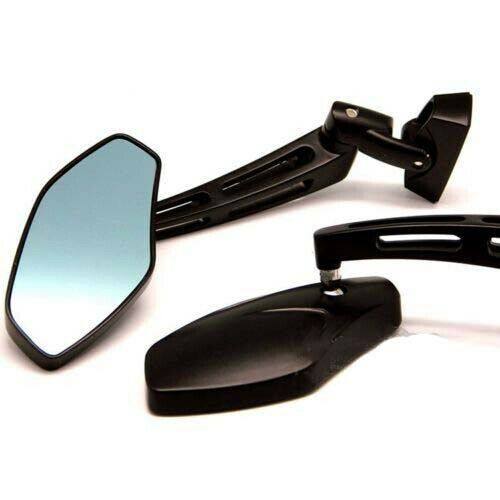 Black Aluminium Rear View Mirror For Honda Suzuki Motorcycles - TDRMOTO