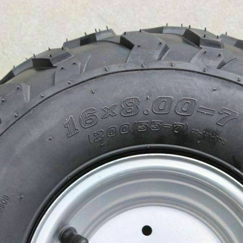 16x8-7 Wheel Tyre Rim ATV Quad/Buggy/Ride on Mower Gokart Nylon tubeless - TDRMOTO