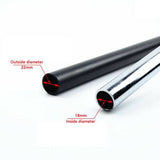 Black 22mm 7/8" Motorcycle Handlebar Drag Bars For Honda Suzuki Kawasaki Yamaha Universal Fit - TDRMOTO